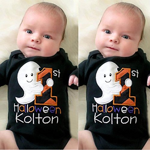Halloween Costumes, Efaster Baby Boy Girl Letters Pattern Jumpsuit For Halloween