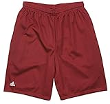 Adidas Men's Mesh Double Layer Front Pocket Shorts - Maroon Wine