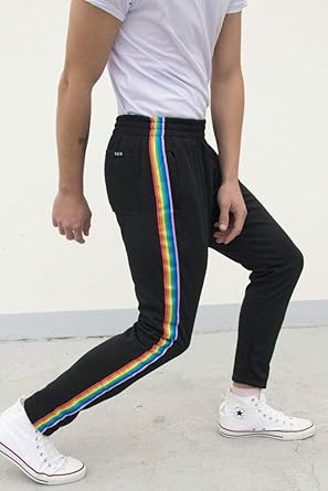 calça faixa arco iris
