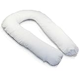 Moonlight Slumber - Comfort U Total Body Support Pillow - White (Full Size)