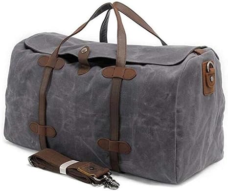 men's waxed canvas weekend bag