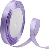 POPOYU 23m Purple Satin Ribbon 10mm Double Sided Gift Wrapping Craft