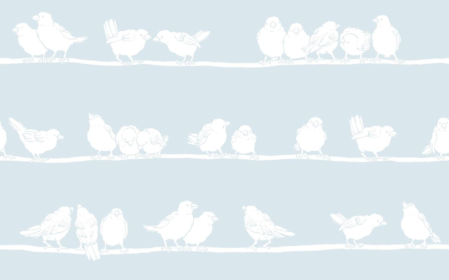 d-c-fix window film privacy Filippa, 45cm x 1,5m, static vinyl films for glass windows with a cute bird pattern - Image 3