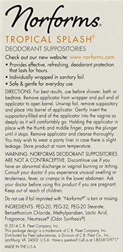 Norforms Suppositories Tropical Splash 12 Count - Thumbnail 3