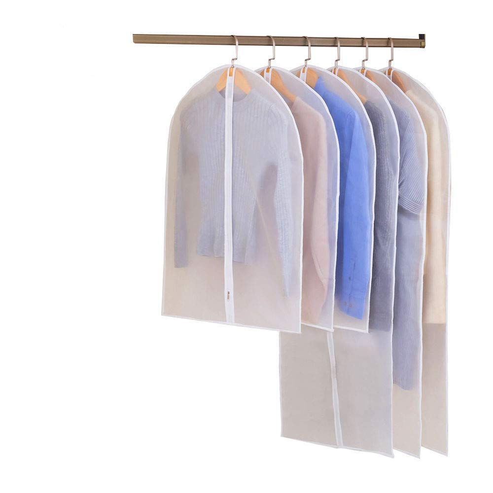 Clothes Covers Garments Covers Bags with Zipper Transparent Suit Covers