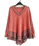 UNVC Womens Stylish Knitted Jumpers/Poncho