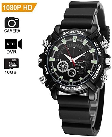 Hanpeng 16GB Wrist Smart Watch Camera HD 1080P Infared Night Vision Mini Camera
