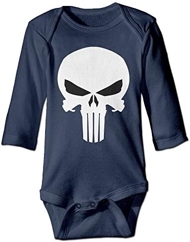 Punisher Skull Baby Long Sleeve Bodysuits