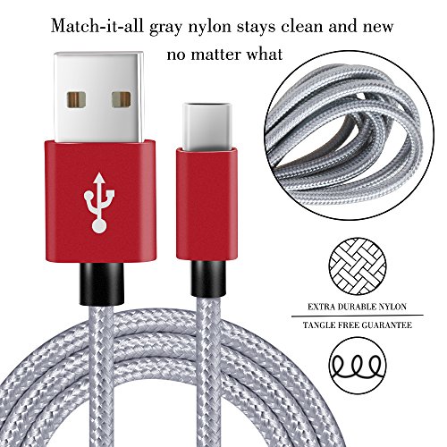 USB-Type-C-CableCovery-USB-C-Cable-4-Pack-1x1ft2x4ft-1x6ft-Nylon-Braided-USB-C-to-USB-A-Charger-Cord-USB-20-for-Samsung-Note-8Galaxy-S8Apple-New-Macbook-Nexus-6P-5XGoogle-PixelLG-G5-G6