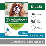 Flea and Lice Treatment for Dogs, 11-20 lb, 6 doses, Advantage II