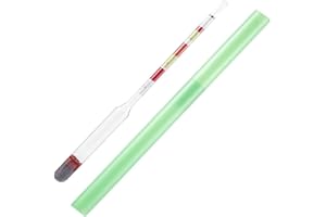 Yeaphy 3 Scale Hydrometer Alcohol Brix Meter 3-in-1 Densimeter for Wine Beer