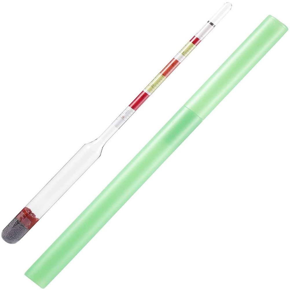 Cricia 3 Scale Home Brew Hydrometer Wine Beer Cider Alcohol Testing Making Triple Scale Tester 3-in-1Densimeter Alcohol Brix Meter