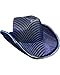 blinkee LED Flashing Cowboy Hat with Blue Sequins Blue Hat for Women and Men