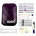 Wisehands 22 Pcs Knitting Needles Crochet Hooks Set with a Purple Storage Case