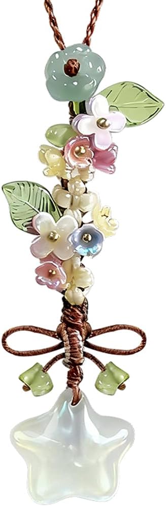 Ice-transparent Star Phone Charm Cute Bow Leaf Flower Phone Charms Strap Aesthetic Cellphone Keychain Camera Charm Strap Bag Hanging Pendant Decorations Handbag Charms Accessories Womens Keychain