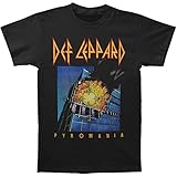 Def Leppard Men's Pyromania Cover T-shirt Medium Black