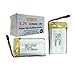 Holy Stone 3.7V 650mAh Lipo Battery for RC Quadcopter Drone X5C M68 (2 pcs)