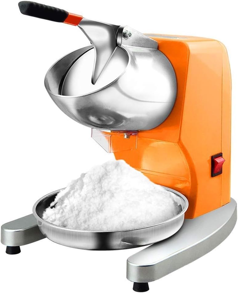ZLSANVD Electric Ice Shaver Double Blade Snow Cone Maker Large Capacity Ice Shaving Crusher for Home and Commercial,Delicate Ice, Improve Work Efficiency,Overheating Protection System