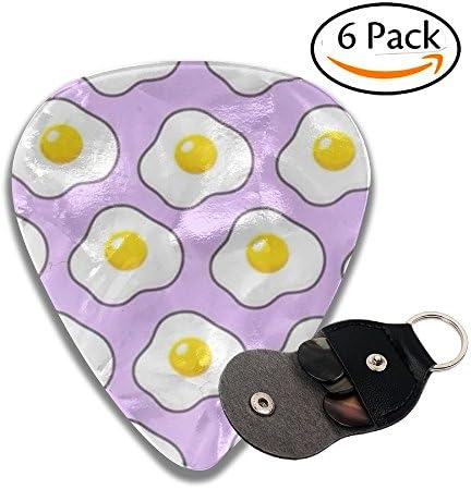Hhgyttg Stylish Omelette Celluloid Guitar Picks Plectrums for Guitar Bass
