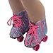 Wensltd Clearance! Glitter Doll Shoes Straps Boots For 18 Inch Our Generation American Girl Doll