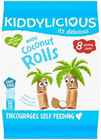 Kiddylicious Mini Coconut Rolls - 8 x 7g