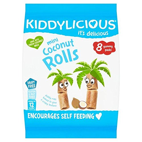 Kiddylicious Mini Coconut Rolls - 8 x 7g