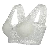 New Womens Wirefree Yoga Sports Leisure Sexy Lace Padded Bra