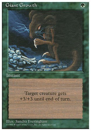 Magic: the Gathering - Giant Growth - Fourth Edition