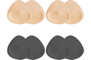 TopBine Sport Bra Inserts Triangle Replacement Removable Bra Push Up Pads Sew In Bra Cups For Swimsuits