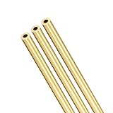 Brass Round Tube, 300mm Length 6mm OD 1.5mm Wall
