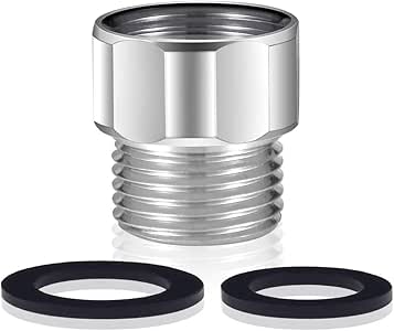 JZBRAIN 7/8 macho a 1/2 hembra adaptador de tubería, reductor, manguera