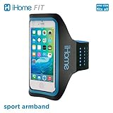 iHome - Sport Neoprene Armband iPhone 6 Plus / 6s Plus - For Running, Jogging, Biking, Workout, Water Resistant - Neon Blue