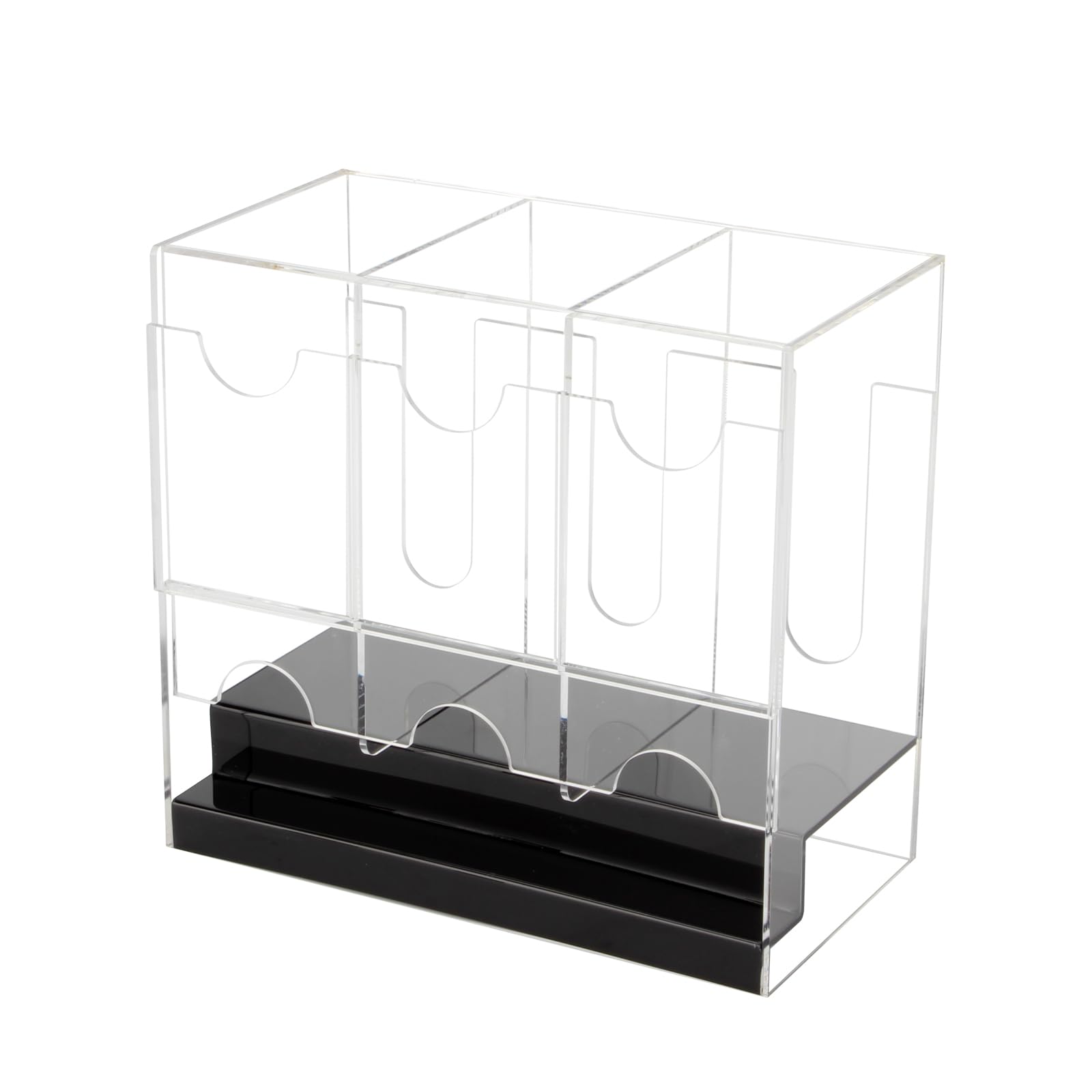Photo 1 of 3-Slot Acrylic Booster Pack Dispenser, Card Dispenser Storage and Organizer, Compatible With Various Cards, Easily Fit Entire Booster Box, Organizer Display for Trading Card, Booster Packs, Sports