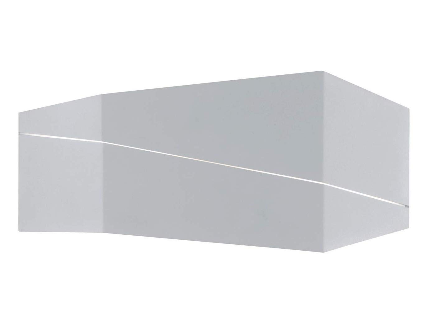 Trio Leuchten Zorro Metal Wall Light, Metal, Matte White, Breite 40cm
