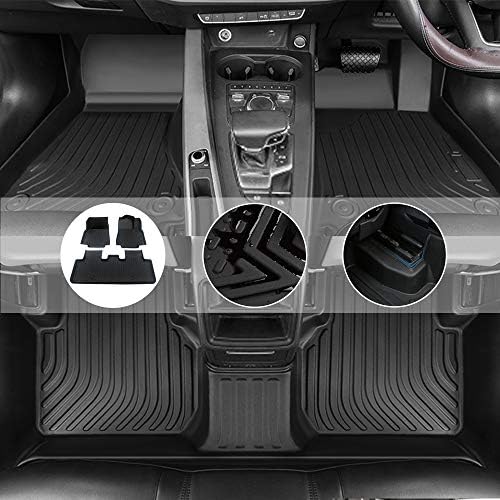 カスタム フロアマット ゴムカーマット 三菱 アウトランダー Mitsubishi Outlander Gf7w 黒 防水滑り止めセット Gf8w 完全なカバレッジ すべての天候保護 送料込 15 19 右ハンドル 7席