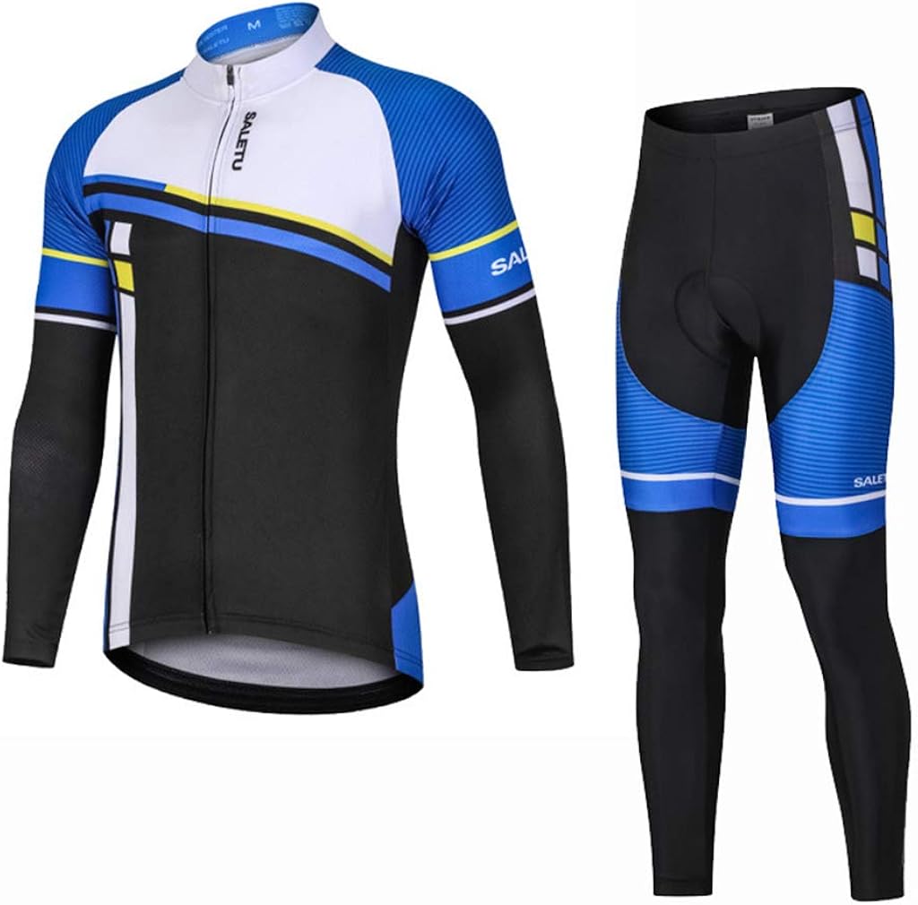 Maglia da ciclismo da uomo e uomo, a maniche lunghe, ad