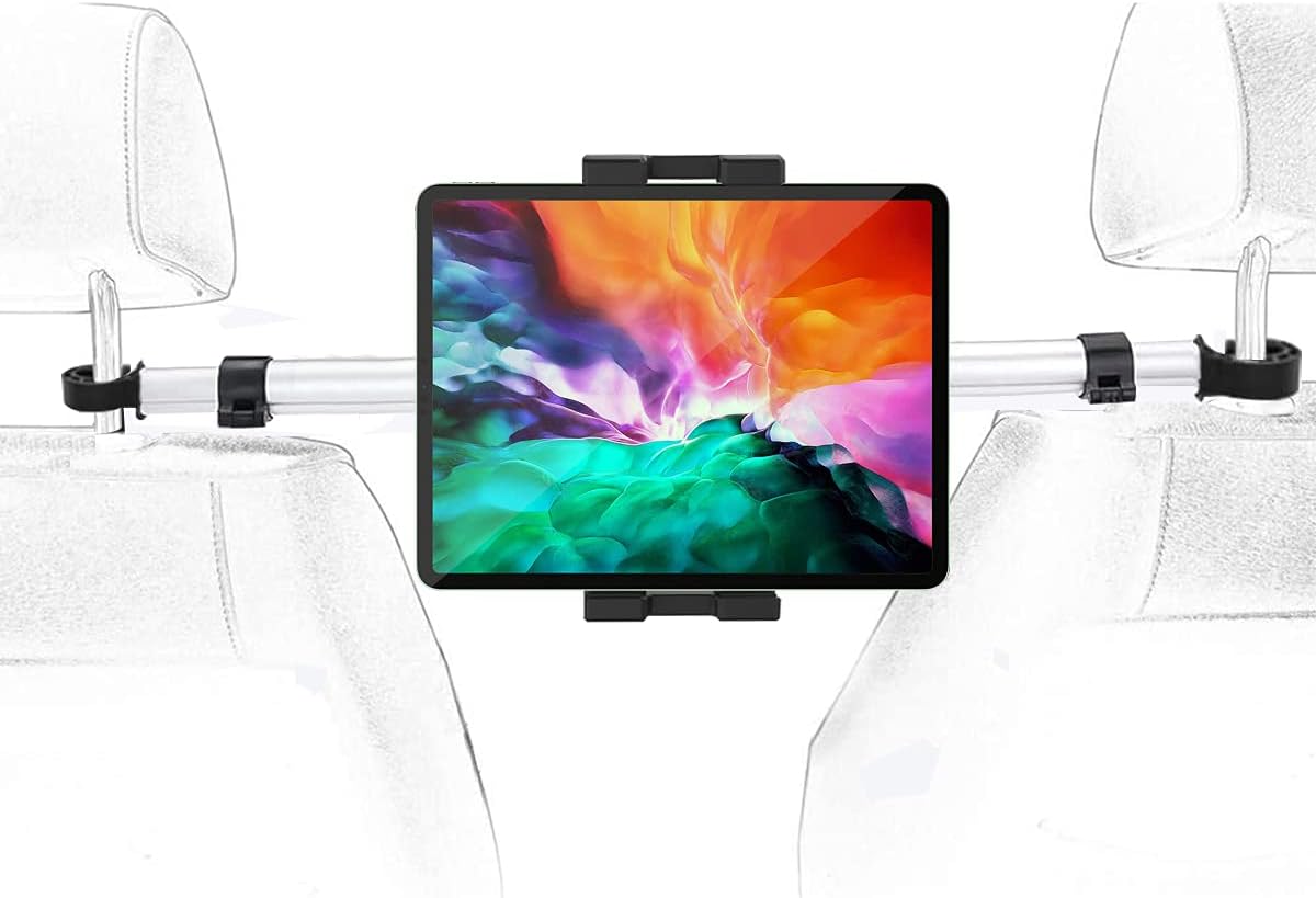 Amazon Co Jp Woleyi タブレット ヘッドレスト車載ホルダー 後部座席取付 安定性抜群 防振でき 360度調節可 伸縮可 真ん中固定 タブレット スマホ スタンド 対応機種4 12 9インチデバイス Ipad Pro 11 10 5 9 7 Air Mini 5 4 3 2 Iphone 12 12 Pro 11 Se