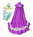 Cokos Box Girls Coronation Costume Long Cape Cloak Gloves Tiara Crown Accessories 4-5T, Purple
