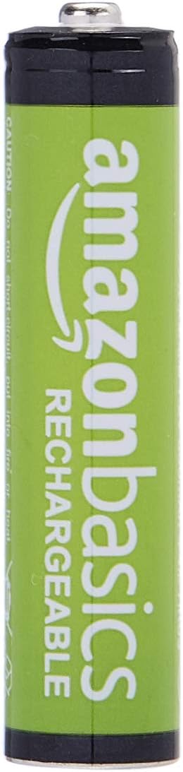 Basics AAA Rechargeable Batteries (800 mAh), Pre-charged - Pack of 8: Home Audio & Theater