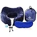 Royal Rest Memory Foam Travel Pillow with Sleep Mask, Earplugs, Carry Bag Velour Cover