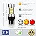 ENDPAGE 7443 7440 992 T20 LED Bulb 2-pack, Xenon White 6000K, Extremely Bright, 54-SMD with Projector Lens, 12-24V, Works as Back Up Reverse Lights, Brake Tail Lights, Turn Signal Blinkers