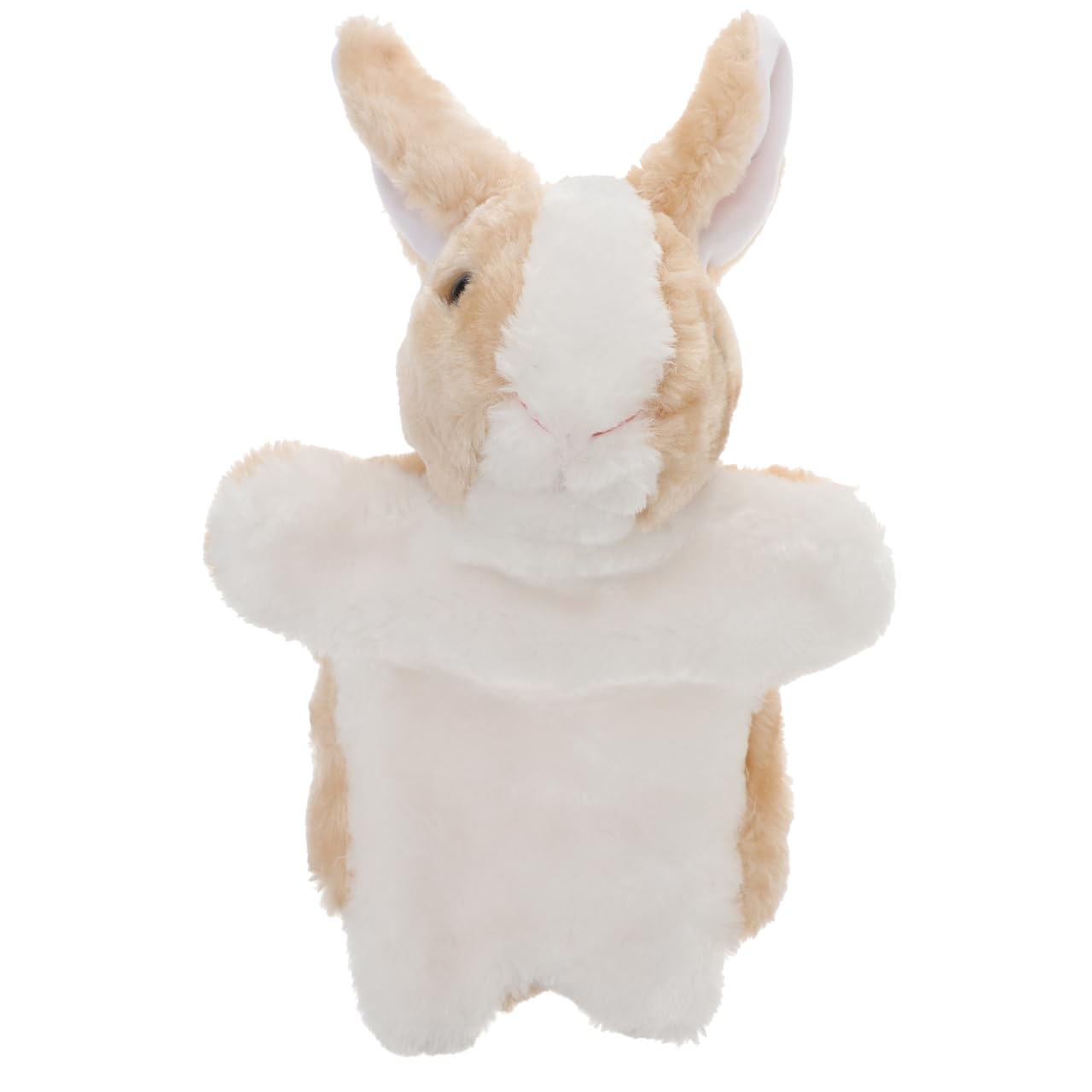Tomaibaby Plush Rabbit Hand Puppets for Babies Soft Animal Hand Toy Role Play for Kids Interactive Storytelling Puppet