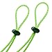 Flow Bungee Goggle Strap Kit (2-Pack) - Universal Adjustable Replacement Straps for Swim Goggles (Neon Green)