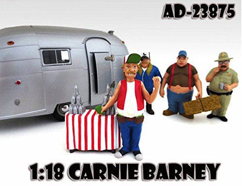 Trailer Park Figures Series 1 Carnie Barney, American Diorama Figurine 23875 - 1/18 scale