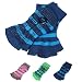 DZT1968®Cotton Yoga Socks Stripe Half Toe Ankle Grip Five Toes No-Slip Massage