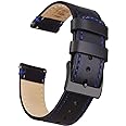 Ritche Christmas Gift Quick Release Leather Watch Band Leather Watch Strap 18mm 19mm 20mm 21mm 22mm 23mm or 24mm for Men and Women, Valentine's day gifts for him or her, White Elephant Gifts, Stocking Stuffers For Men