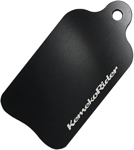 Amazon バイク転倒防止 Kemeko ケメコ ジェラルミンサイドスタンドプレート Black ゴムロープ付属 バイク外装パーツ 車 バイク