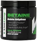 LiveLong Nutrition Betaine Supplements, 3.5 Ounce