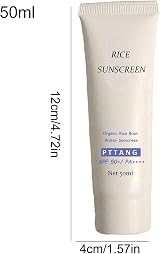 fanelod Hydrating Sunscreen Lotion SPF50+ PA+++ Waterproof Rice Extract Broad view 4