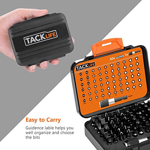 image for TACKLIFE 61 in 1 Screwdriver Bit Set, PSDB1A Precision Magnetic Driver